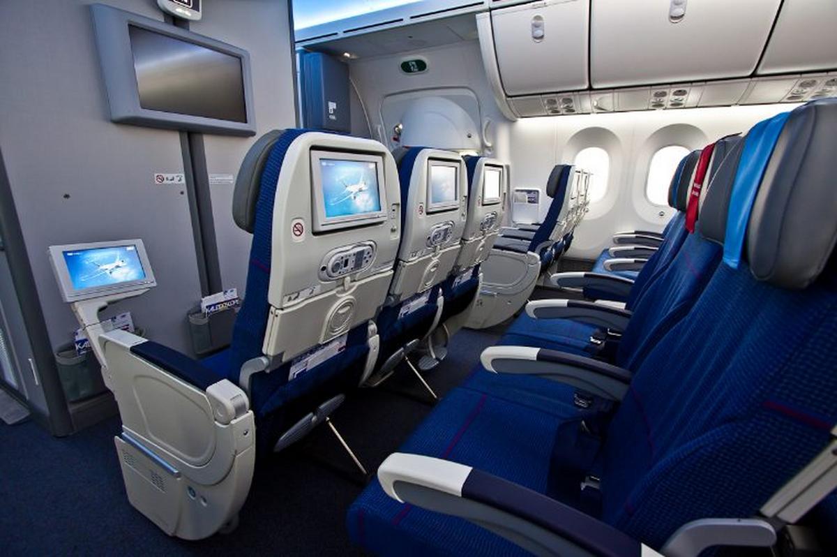 Siedzenia i przestrzeń w Economy Class Dreamlinera